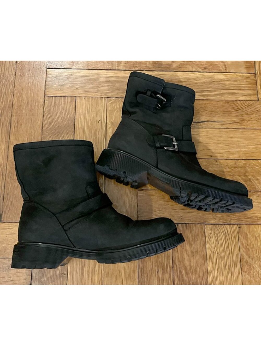 La CANADIENNE Black Suede Ankle Boots Size 6